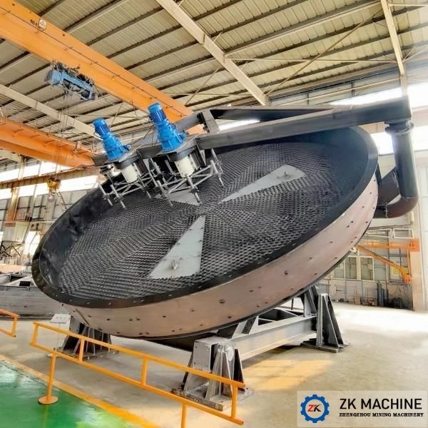 Customized Color Design Clay Disc Pelletizer With Rotating Speed 12-24 R/min