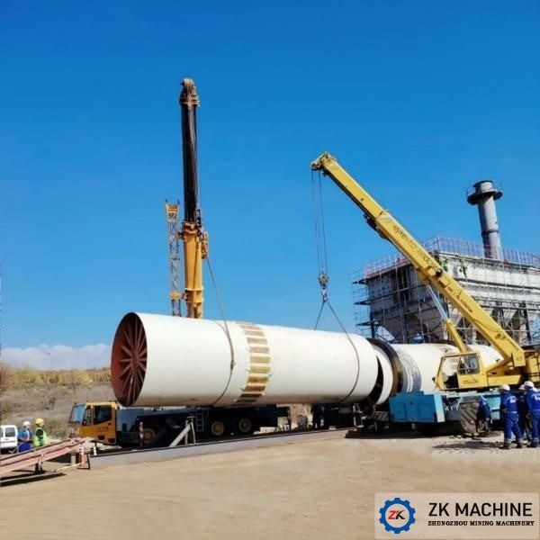 2-46t/H Industrial Rotary Dryer With PLC Control System For Minerals Drying