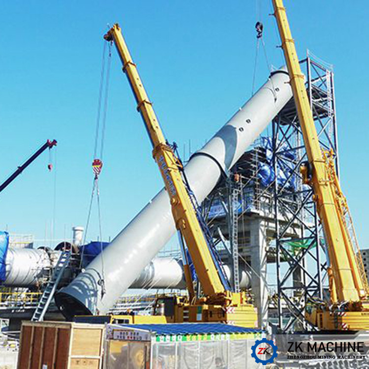 150m Kiln Active Lime production line Sugar Beet Residue Mud Treatment To Produce