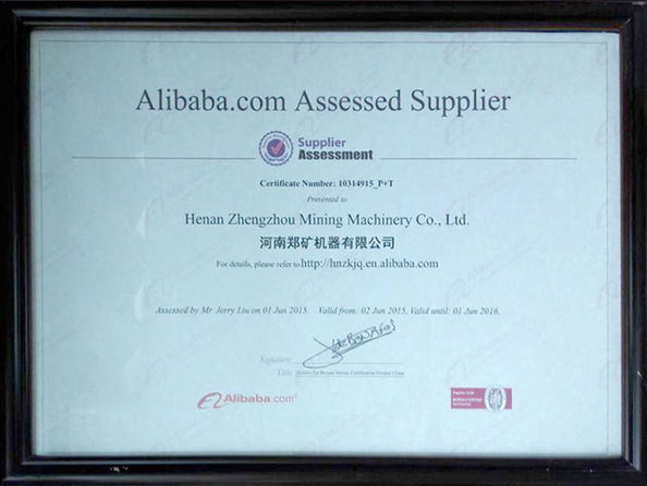 China Henan Zhengzhou Mining Machinery CO.Ltd certification